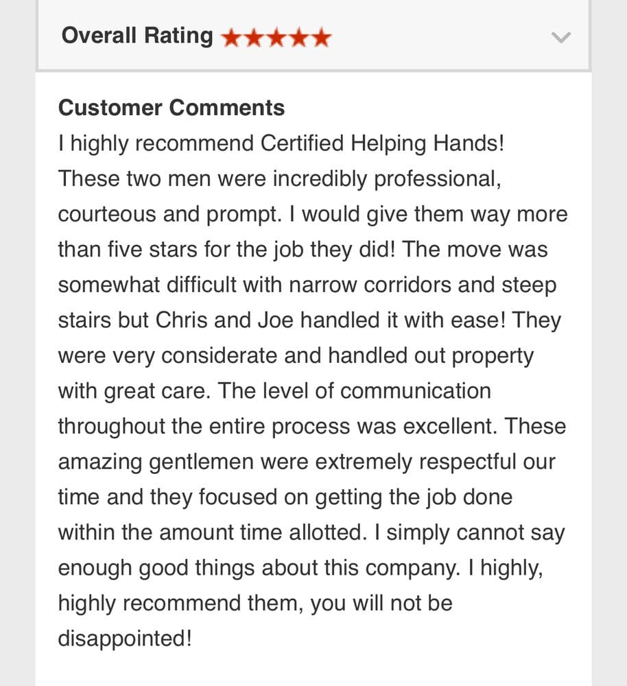 Certified Helping Hands